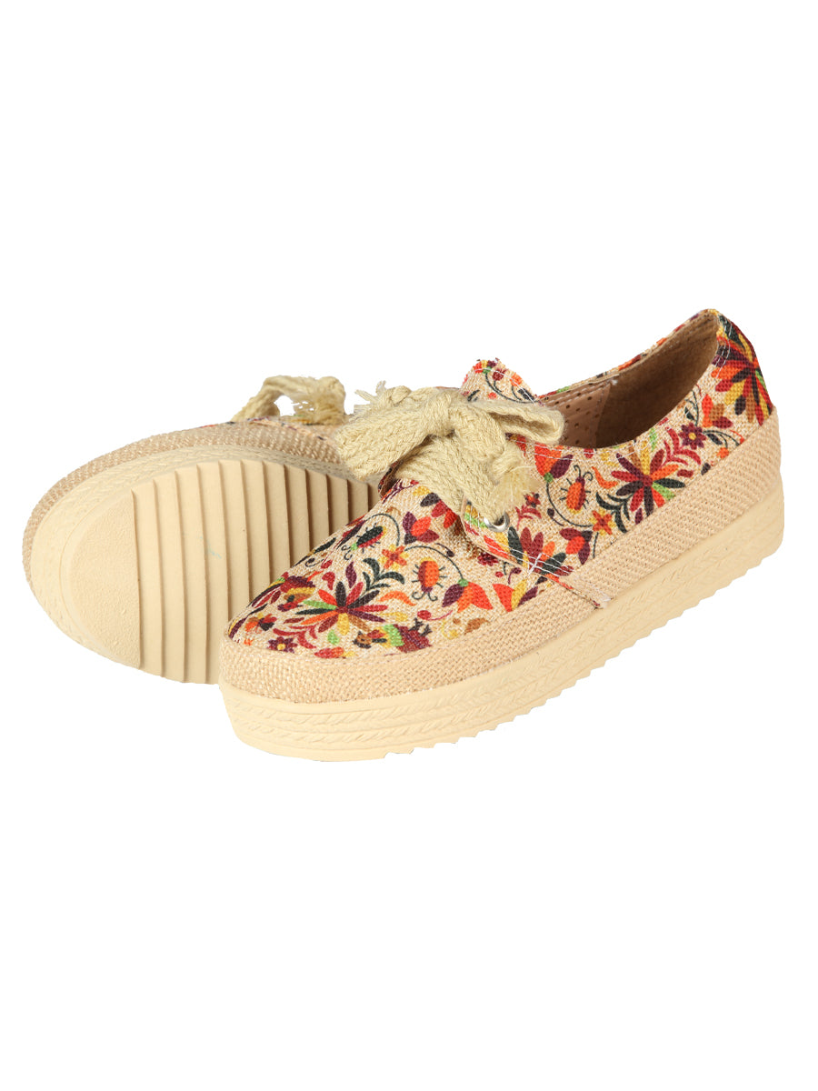 Mexican Artisanal Yute Tennis 50% Cotton, 50% Polyester Multicolor 603959