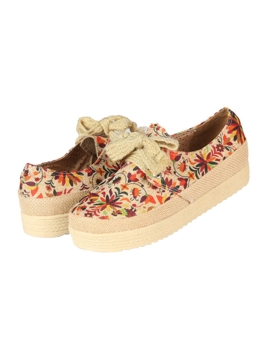 Mexican Artisanal Yute Tennis 50% Cotton, 50% Polyester Multicolor 603959
