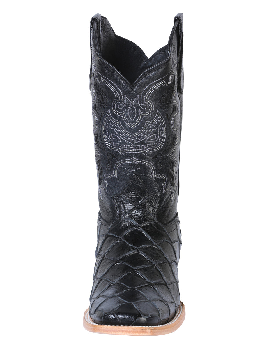 El General Rodeo Boot - Imit Pirarucu - Black 41792