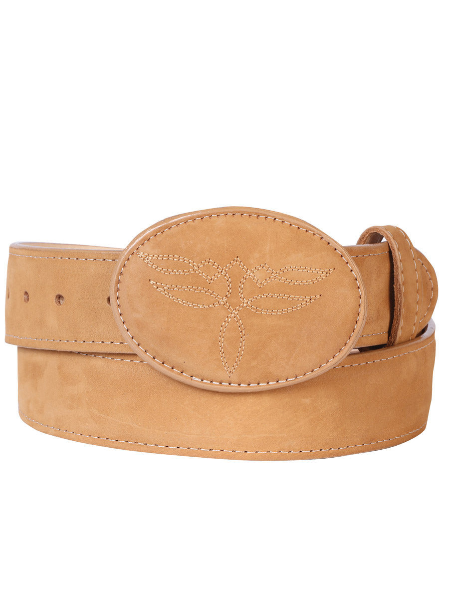 El General Women’s Western Belt - Nubuck Bovine Leather - Peach

 43183