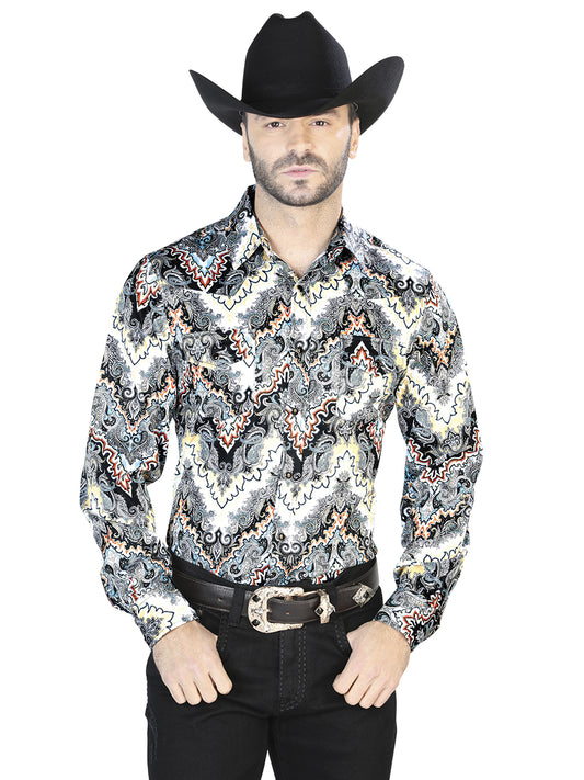 Gray Casual Long Sleeve Shirt 44067