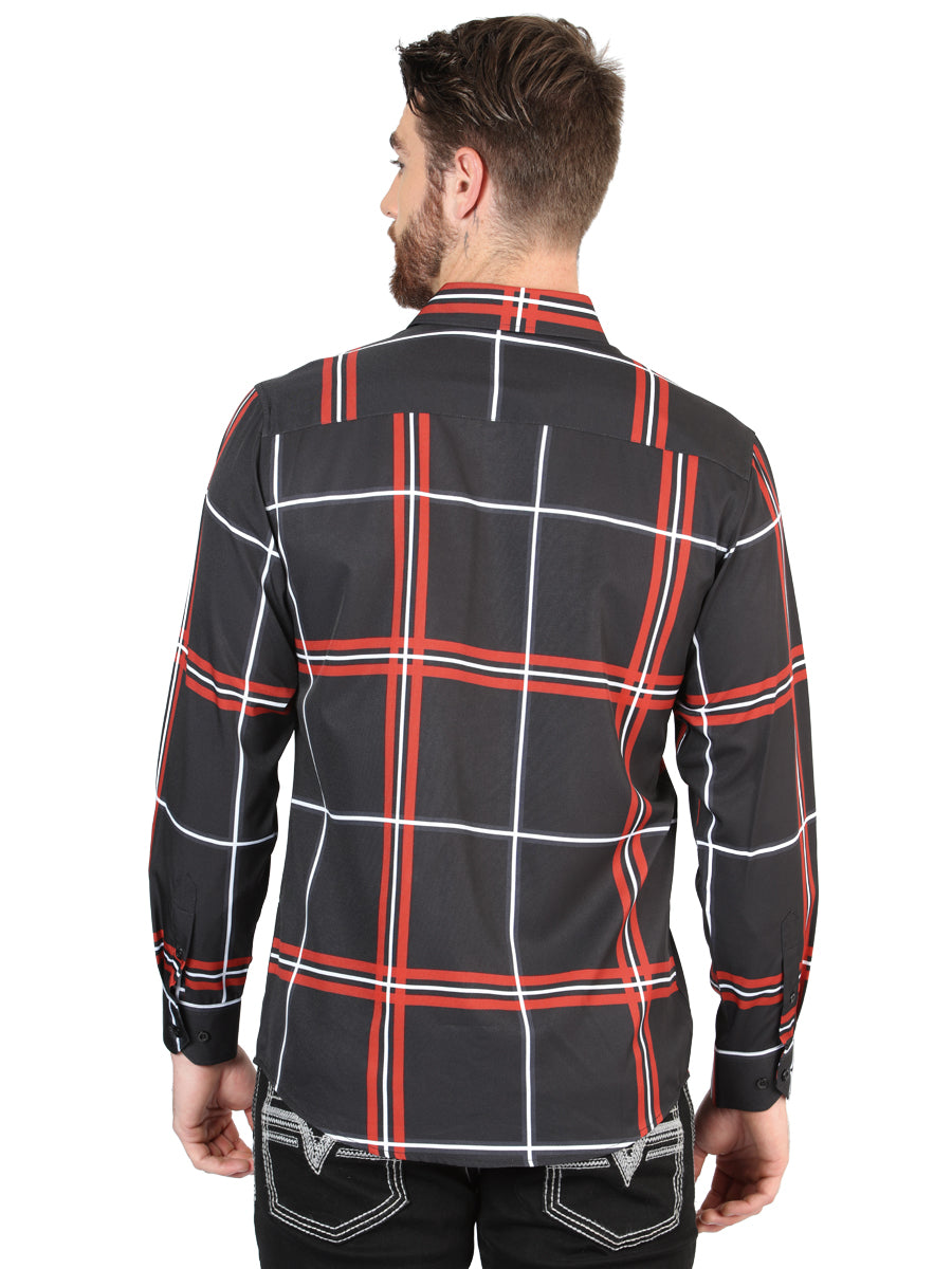 El General Black Casual Long-Sleeve Shirt 44605