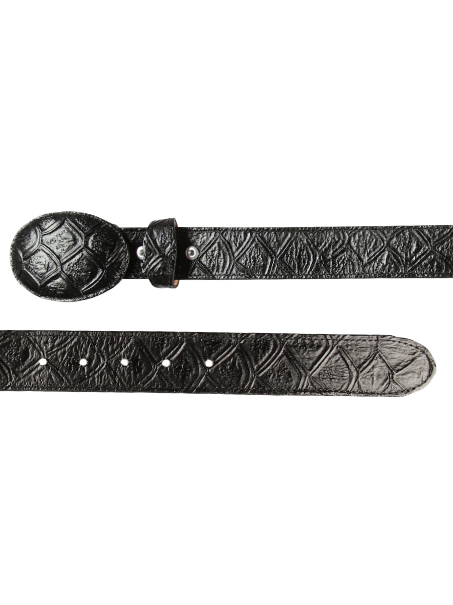 Cowboy Belt - El General  - Imitation- Pirarucu - Black 44667