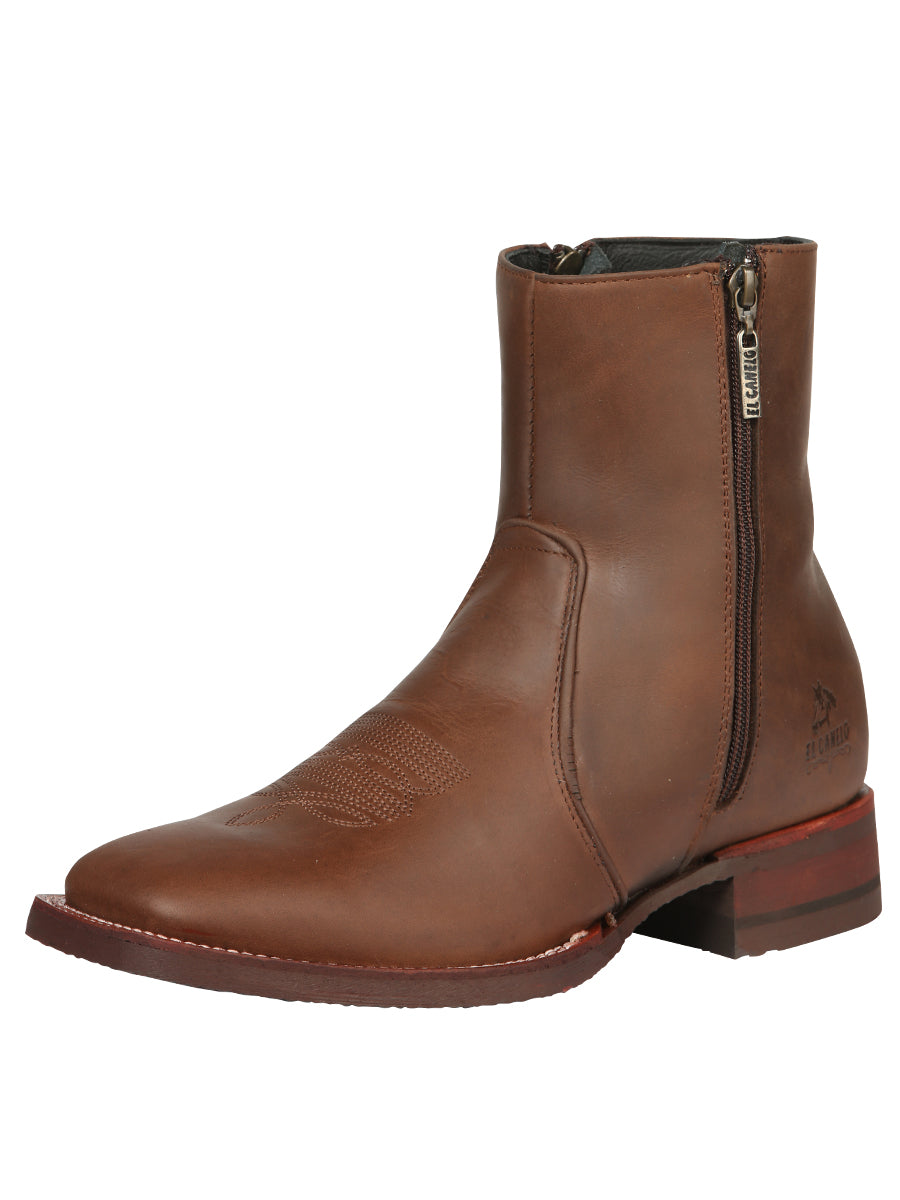 El Canelo Men’s Ankle Boots - Crazy Leather Wood

 45214