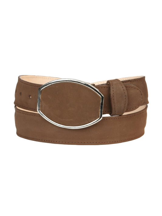 Men’s Western Belt El General Nubuck - Camel 45576