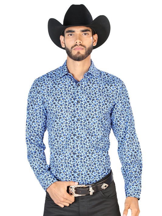 Light Blue Long Sleeve  Shirt 126266