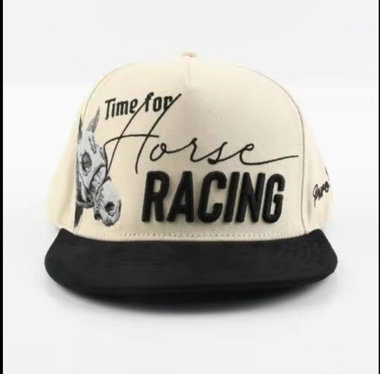 Time for Horse Racing Snapback Hat