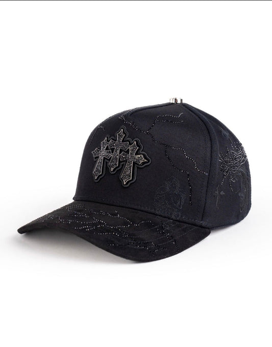 3 Cruces Total Black Kevin Hat
