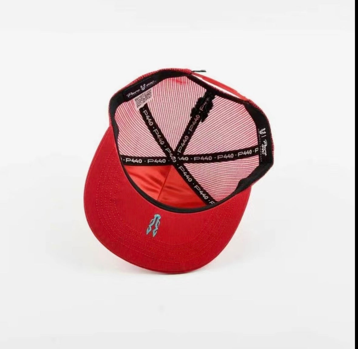 Red Canyon Rider Puro 440 Hat with Aztec Pattern and Teal Logo for Stylish Outfits