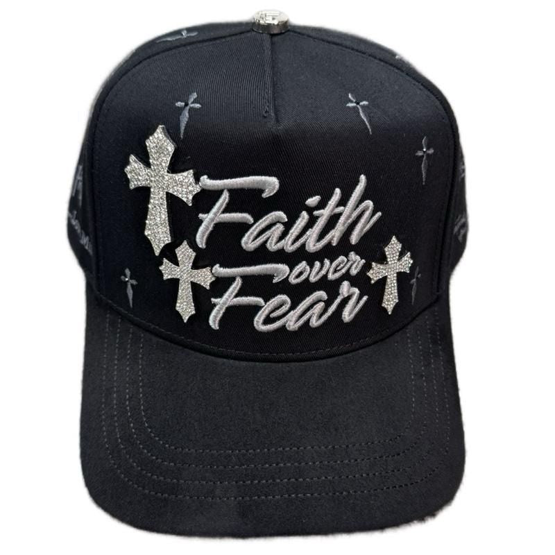 Faith Over Fair Silver and Black Hat La Office