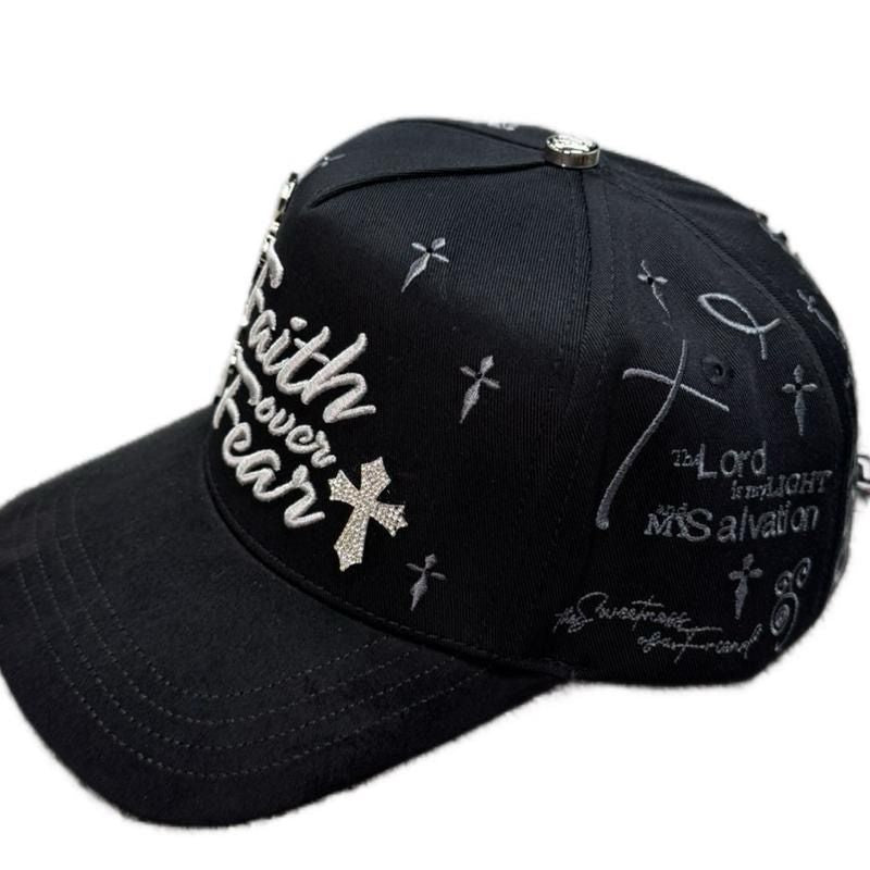 Faith Over Fair Silver and Black Hat La Office